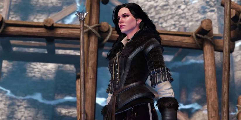 Yennefer listening to Geralt's plan