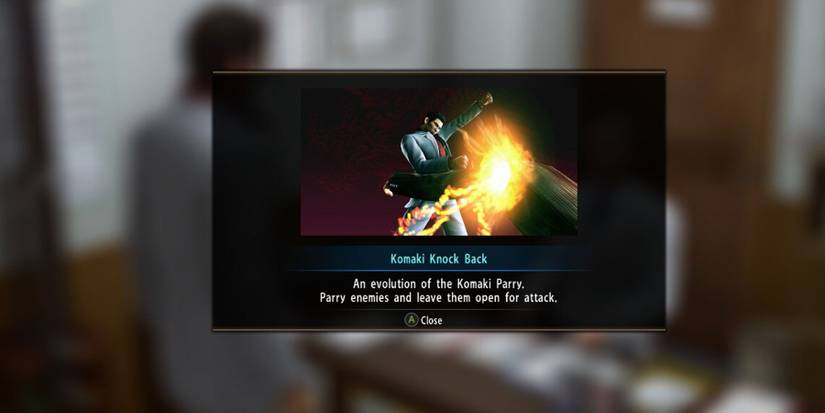 Komaki Knockback in Yakuza Kiwami 2.