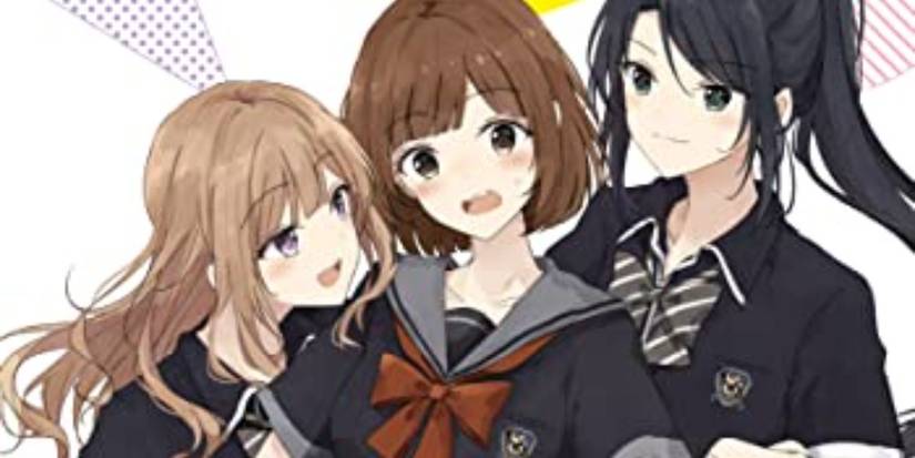 Yuna, Yotsuba, and Rinka on the cover of Yuri Tama From Third Wheel to Trifecta Volume One