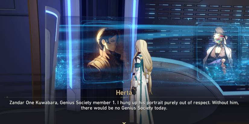 Zandar One Kuwabara Honkai Star Rail portrait found in Herta's office