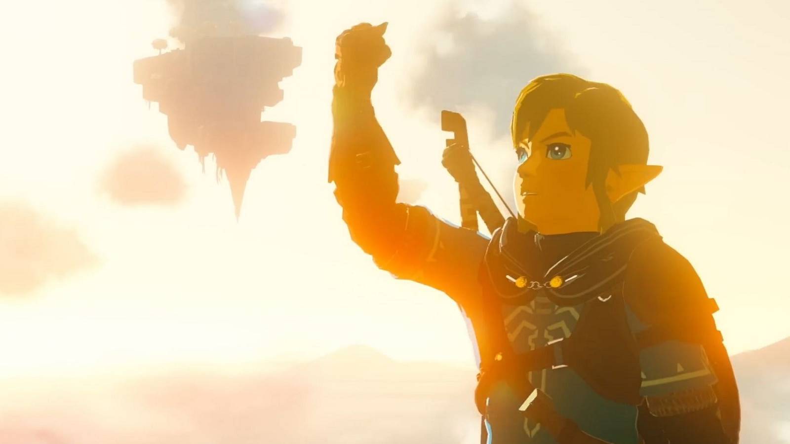 zelda tears of the kingdom link shaking fist