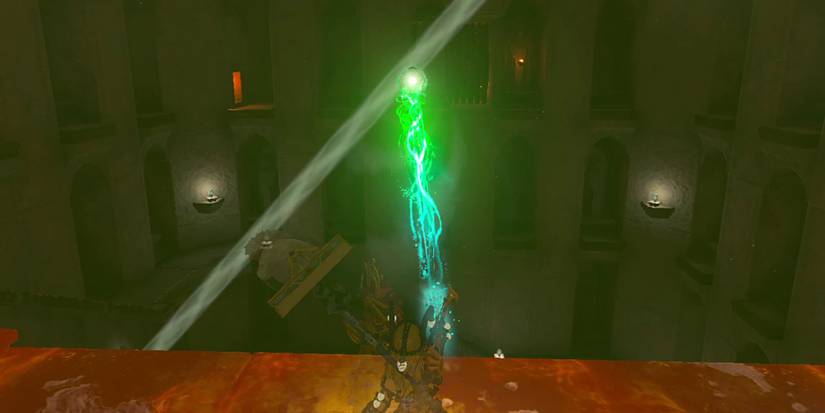 Zelda Tears of the Kingdom - Trying To Rotate A Mirror A Specific Way In The Thunder Temple