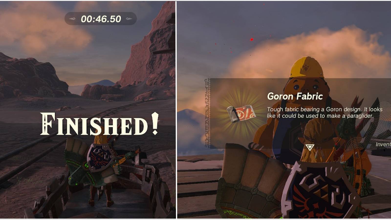 Zelda Tears of the Kingdom_Death Mountain Mine Cart Land