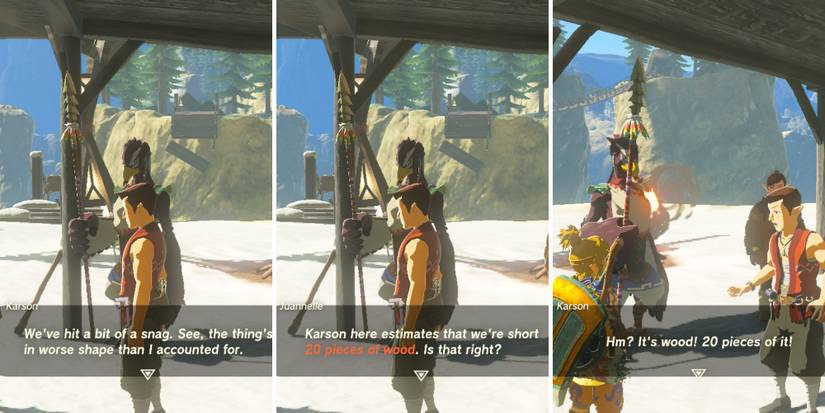 Zelda_ Tears of the Kingdom - The Rito Rope Bridge Quest Walkthrough wood