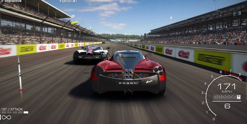 PAGANI Car In A High Speed Race