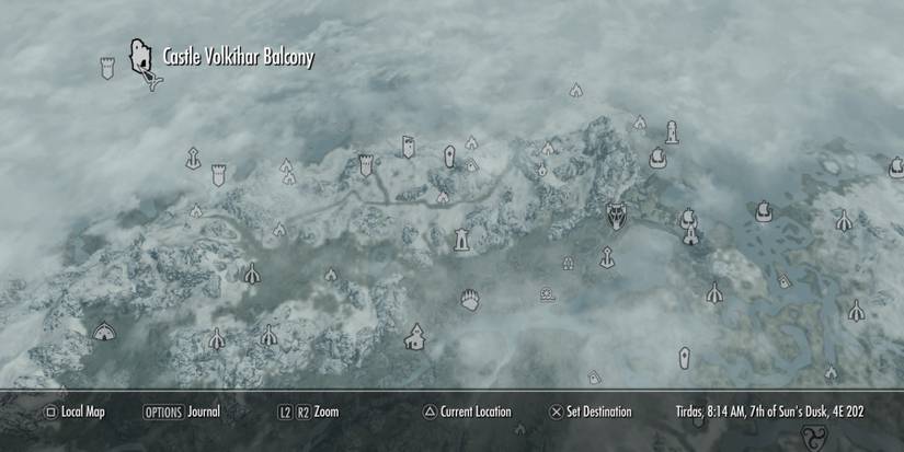 Castle Volkihar Balcony in Skyrim