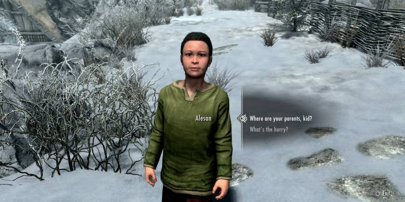 Adopting Alesan in Skyrim