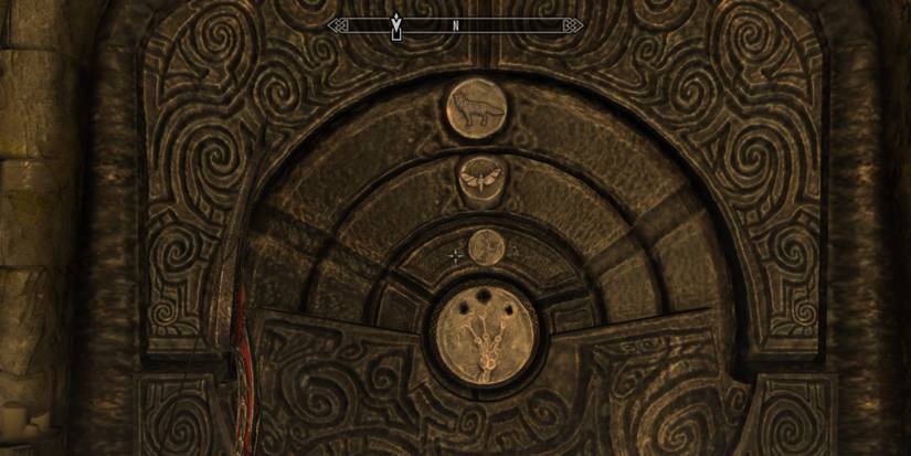 The Diamond Claw door puzzle solution in Skyrim