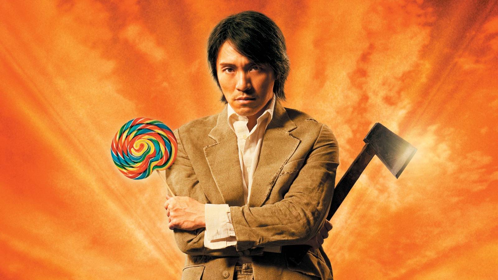 Kung Fu Hustle, Sing stands with an axe and a lollipop