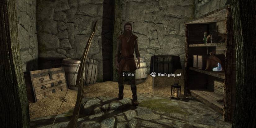 Meeting Christer in Skyrim