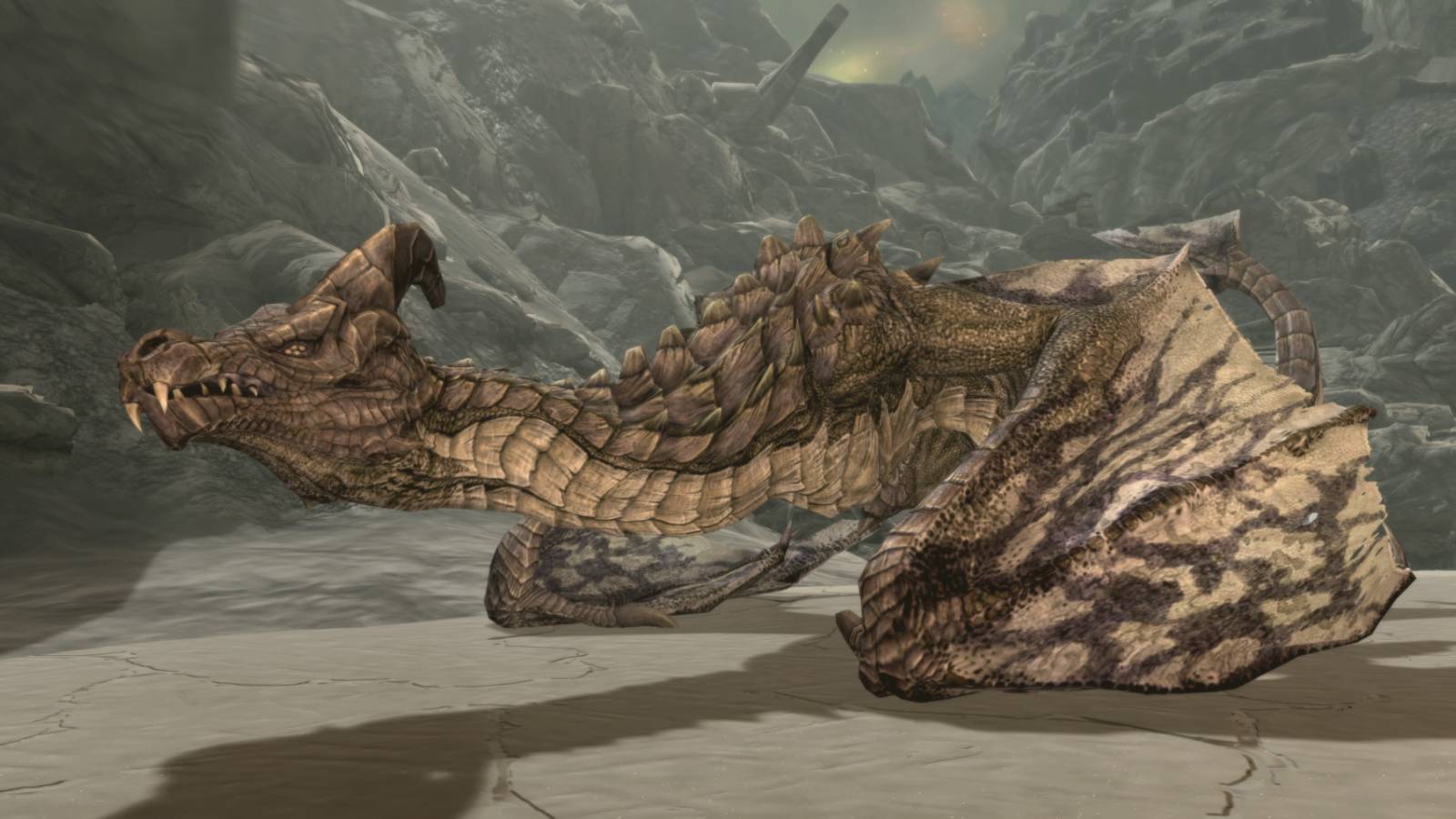 A Legendary Dragon in Skyrim