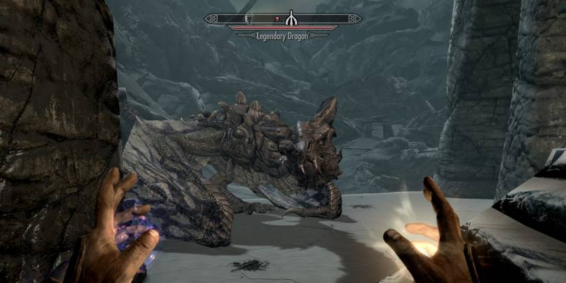 A Legendary Dragon in Skyrim