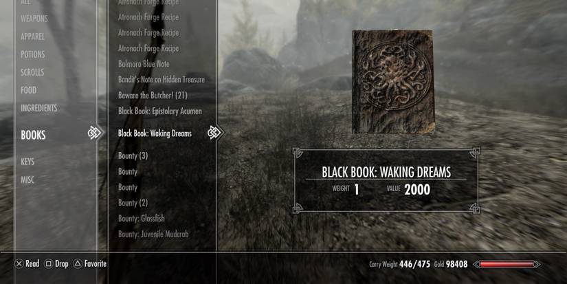 The Black Book: Waking Dreams in Skyrim