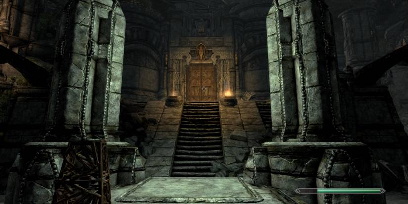 The Nchuand-Zel Excavation Site entrance in Skyrim