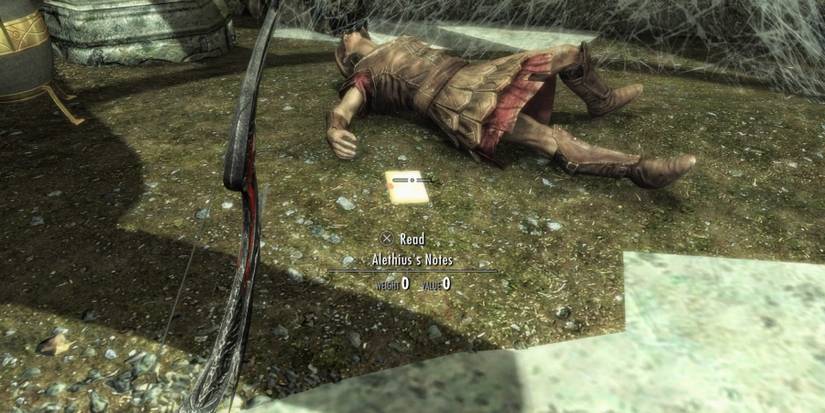 Finding Alethius's Notes in Skyrim