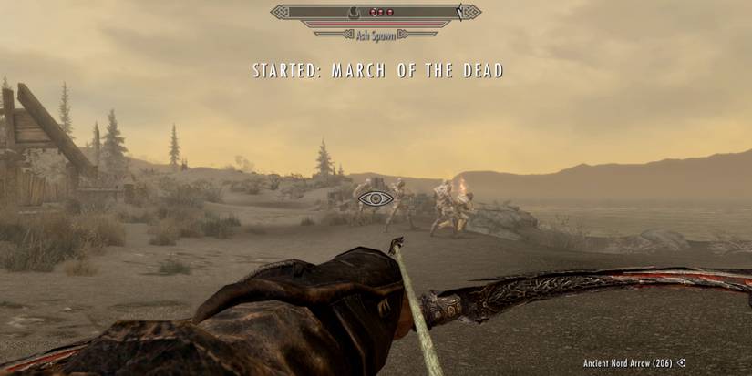 Starting the March of the Dead quest in Skyrim
