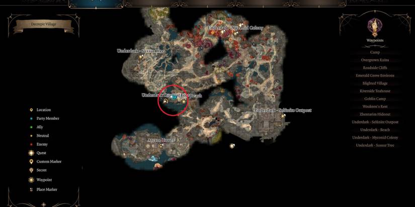 The Underdark beach in Baldur's Gate 3