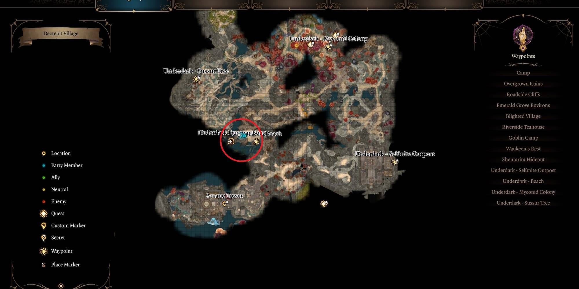 Grymforge Complete Map Baldur's Gate 3: How to Get To Grymforge