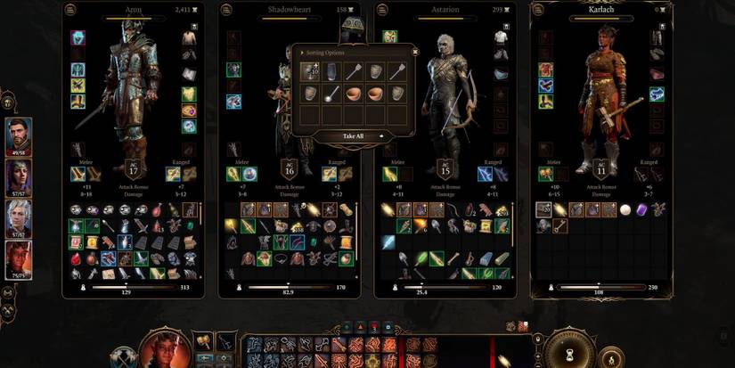 The Chest of the Mundane's inventory screen in Baldur's Gate 3