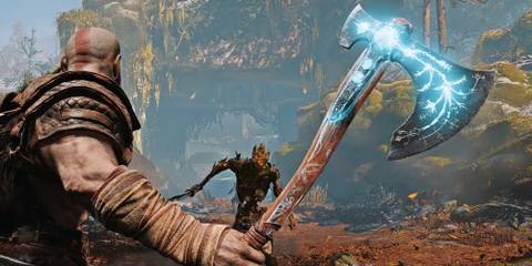 Kratos Charging Up The Leviathan Axw