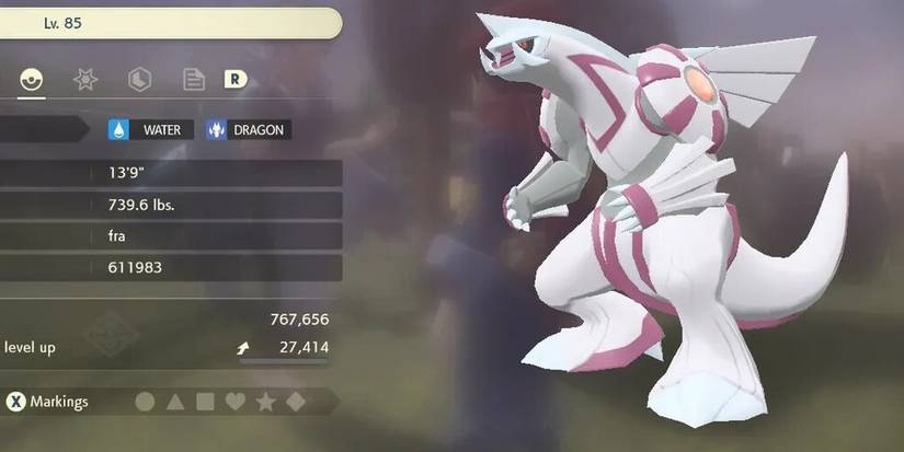 Palkia Stats In Pokemon Arceus