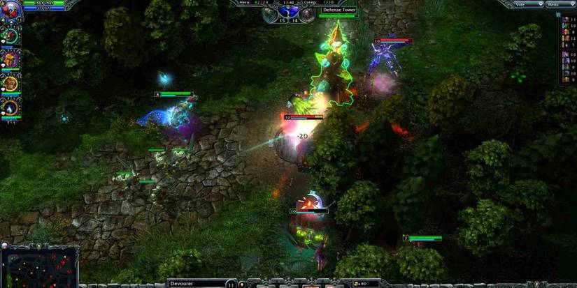 A battle in Heroes of Newerth