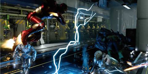 A battle in Marvel's Avengers