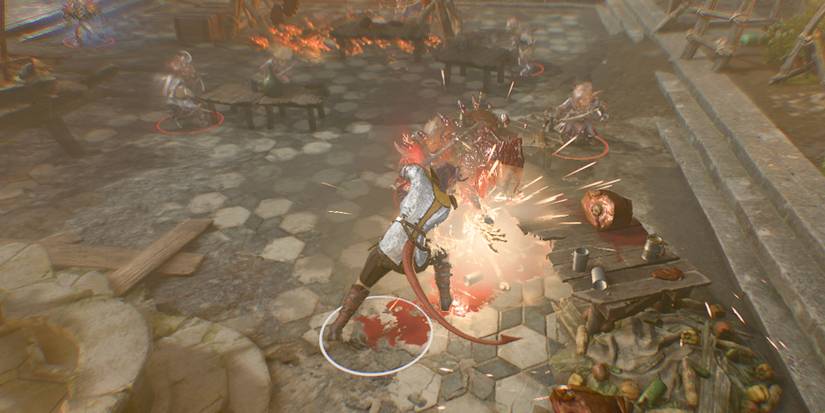 A Berserker striking an enemy