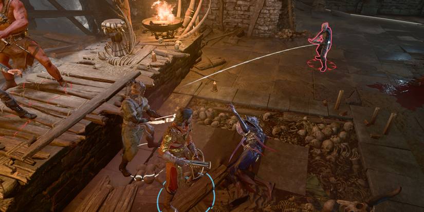 A player beside a spellcaster