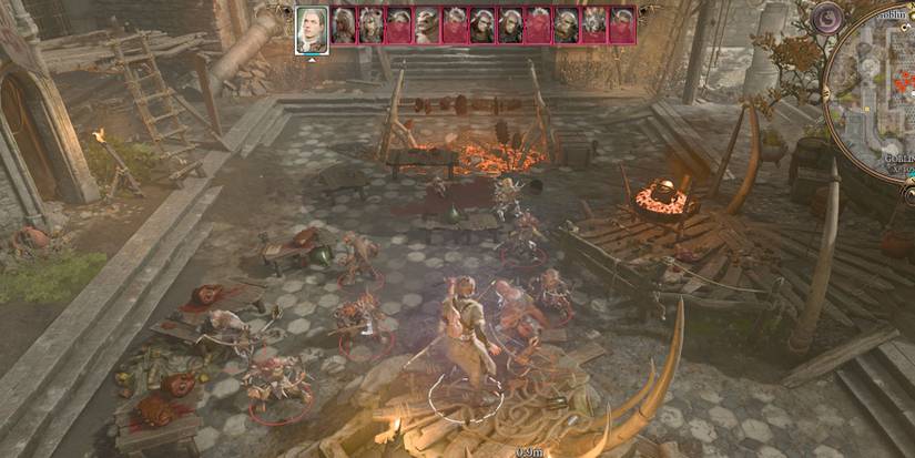 A scout being surrounded