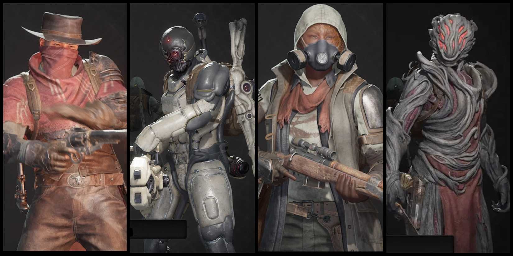 The Gunslinger, Engineer, Hunter, and Invader Archetypes from Remnant 2
