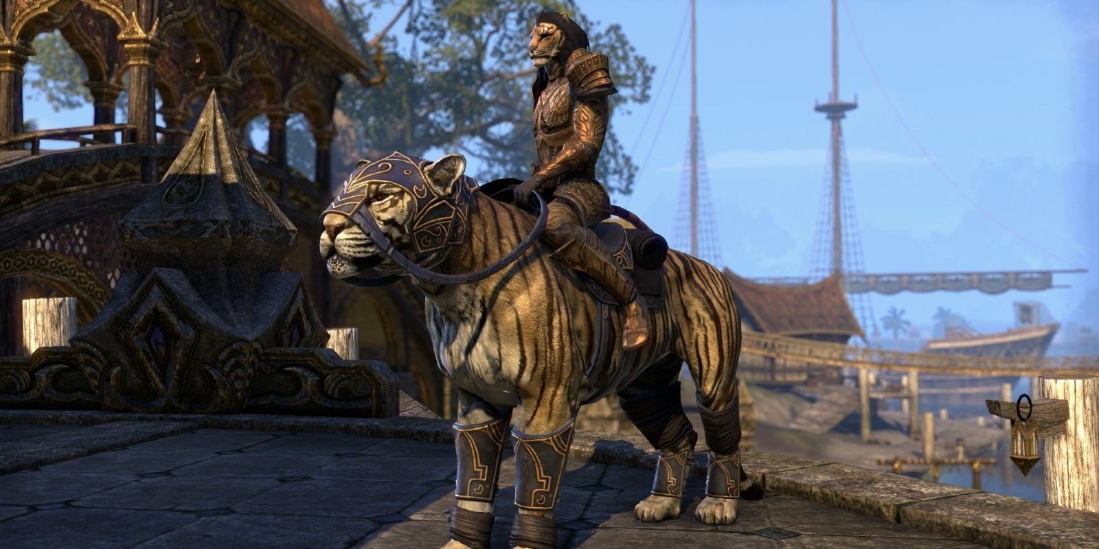 A tiger mount in The Elder Scrolls Online