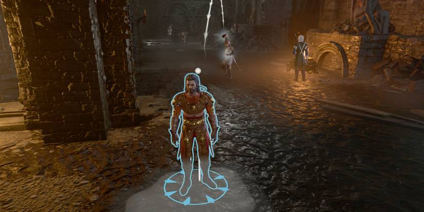 About to throw a healing potion to an ally