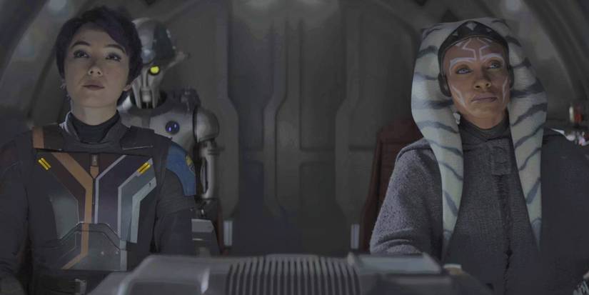 Ahsoka and Sabine in a cockpit in Ahsoka