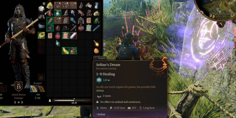 amulet of selune's chosen spell description Baldur's Gate 3