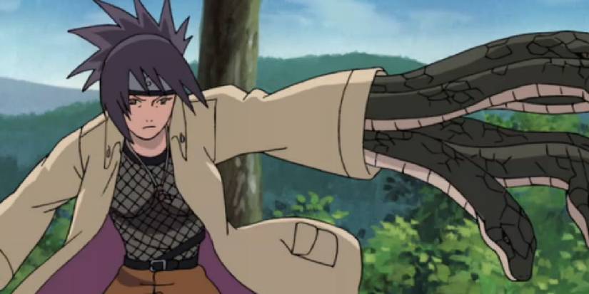 Anko using Twin Snakes Mutual Death Technique 