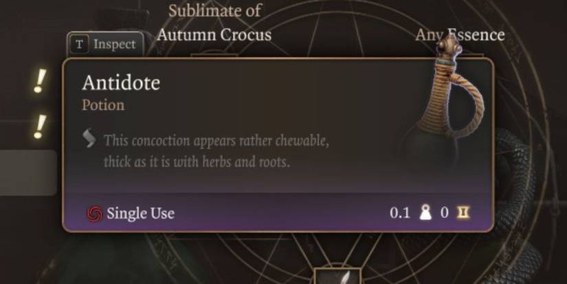 A Antidote in Baldur's Gate 3