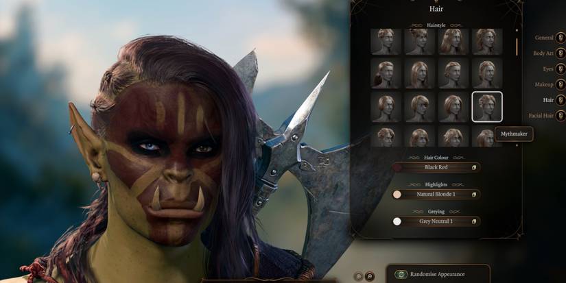 appearance char creation bg3