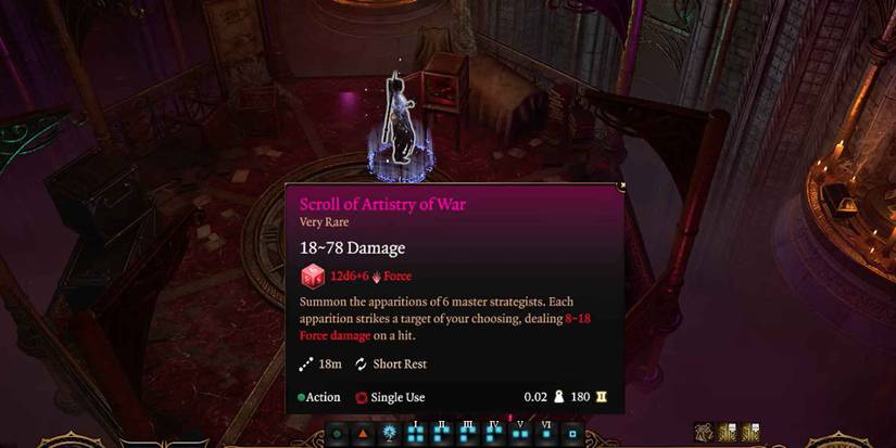 Finding an Artistry Of War scroll in Baldur's Gate 3