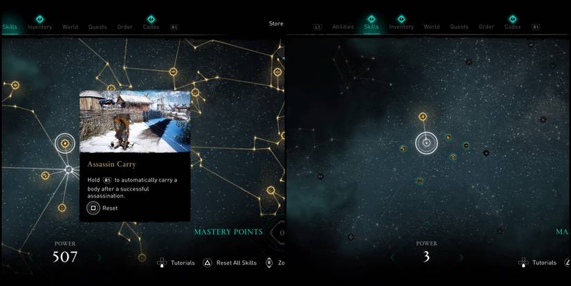 Assassin's Creed Valhalla Raven Skills Assassin Carry and skill path