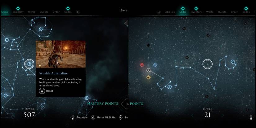 Assassin's Creed Valhalla Wolf Skills Stealth Adrenaline and skill paths