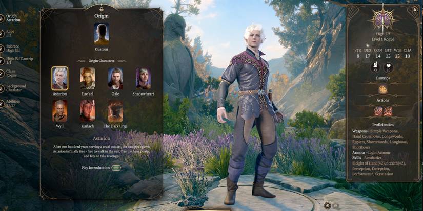 Astarion is a game-exclusive Origin