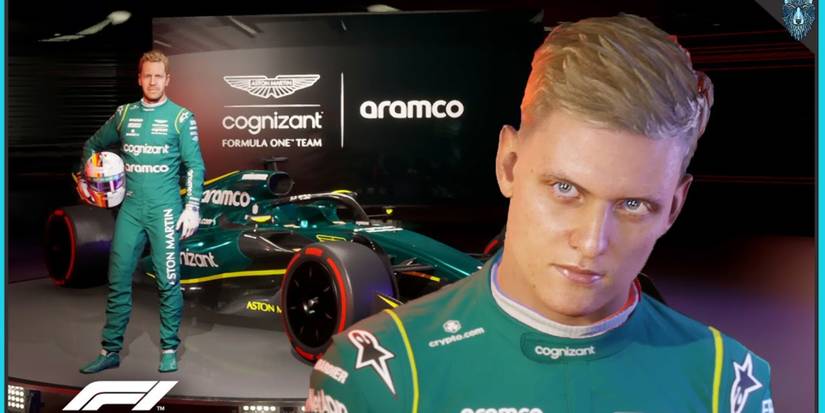 car with player standing beside it