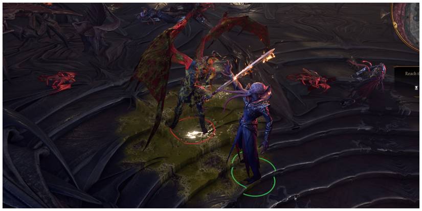 Baldur's Gate 3, Devil Covered In Acid From Chromatic Orb Spell