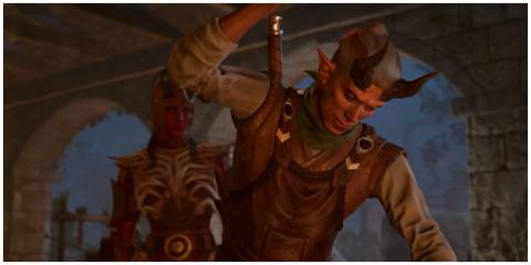 Baldur's Gate 3, Dammon Forging, Karlach In Background