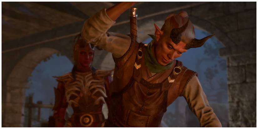 Baldur's Gate 3, Dammon Forging, Karlach In Background