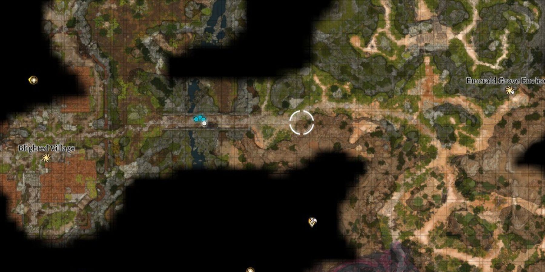 Baldur's Gate 3 - The location of the free shovel near the Blighted Village