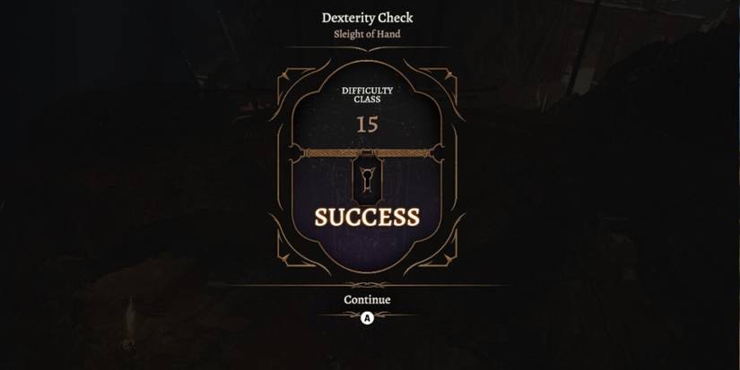 Baldur's Gate 3 slight of hand to escape the cell
