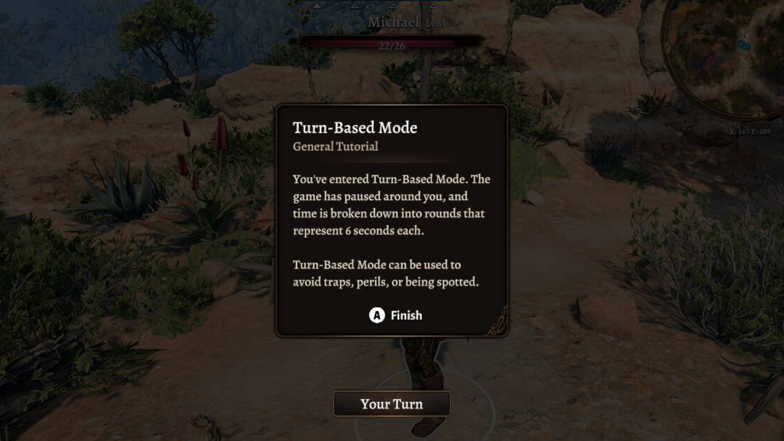 Baldur's Gate 3 switching to turn-based mode