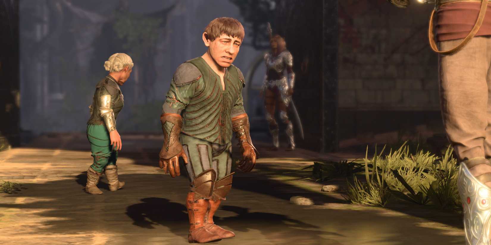 Halflings outside the Githyanki Creche in Baldur's Gate 3
